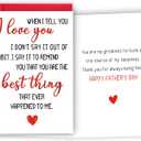 21 x Fathers Day Card Gifts from Wife, Father's Day Card Gifts for Husband Boyfriend, Funny Fathers Day Gift from Wife Girlfriend, Happy Father's Day Cards