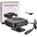 DNA MOTORING Portable Car Heater 2 in 1 Heating and Cooling Electric Defroster 360 Degree Rotation, Black