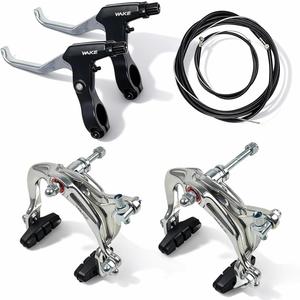 CYSKY Bike Brakes Set, Front and Rear C-Type Brakes Calipers, Include Inner and Outer Cables and Bike Brake Levers Kit for MTB Road Bicycle