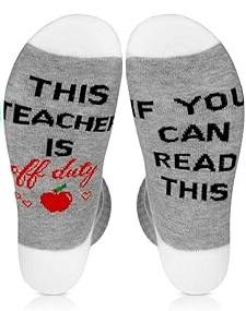 If You Can Read This This Socks For Women Teacher Off Duty Gift Socks