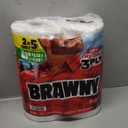 6 pack of Brawny Tear-A-Square 3-Ply Paper Towels, 2 Triple Rolls = 6 Regular Rolls, Strong, Absorbent, and Durable with 3 Sheet Sizes (Quarter, Half, Full)