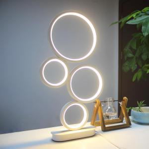 LED Table Lamp, Modern Bedside Lamps for Nightstand, 18W Dimmable LED Desk Lamp, 3 Color Nightstand Lamp Desk Light Reading Lamp for Living Room, Bedroom, Office, Study and Work - White