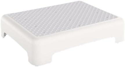 HBTower Step Stool, Mobility Step Stool for Adults & Seniors, Non-Slip Step Platform Indoor and Outdoor, Portable Step Riser, Safety Step for Car, Bedside, Office, Shower, Stairs, White