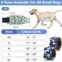 5 Pack Dog Diapers Male, Premium Belly Bands for Male Dogs, High Absorbing Dog Pee Wraps for Doggie in Incontinence or Excitable Urination and Training XXL