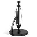 VEHHE Paper Towel Holder Countertop, Black Paper Towel Holder with Spring Activated Arm and Damping Effect, Simply Tear Paper Towel Stand for Bathroom and Kitchen (Black)