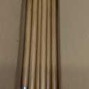 QDWIS Boho Wood Curtain Rods for Windows 66 to 120 inch,1" Adjustable Heavy Duty Window Curtain Rod with Imitation Wood Grain Finials,Rustic Decorative Drapery Rods Set,Size:36-120'',Natural Wood