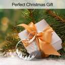 Just Married Gifts First Christmas Married Ornament 2025, Mr and Mrs Gifts for Couples, Glass Keepsake Wedding Christmas Ornament 2025 with Ribbon and Box