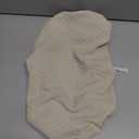 Beige Quilted Mattress Pad Cover with Elastic Strap, Soft Fitted Mattress Protector