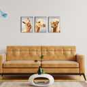 Apicoture Funny Farm Animal Horse Canvas Wall Art Whimsical Horse Decor for Home Vibrant Horse Pictures Wall Decor 12"x16"x3