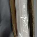 LazBlinds No Drill TDBU Roman Shades, Blackout - White, 23" W x 48" H