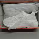LUCKY STEP Women 's Chunky Sneakers 90s Fashion Thick Dad Rave Platform Casual Running Walking Shoes (White KPU, 8.5 US)
