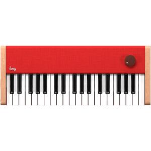 Loog digital piano - portable keyboard for beginners with musician grade sound, MIDI over USB-C rechargeable musical educational instrument, Compact, Set name: Loog piano, Measures only 18.92 x 7.5 x 2.71 inches and weighs 3.64 pounds