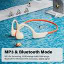 snowpanda Bone Conduction Headphones, Wireless Open-Ear Bluetooth 5.3, 32GB MP3 Player, 8 Hours Battery, IP68 Waterproof – for Running, Workouts