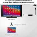 dibdib iOS Wireless HDMI Display Adapter (iOS only), Streaming Device for All iPhone Models to TV, HD Video and Audio Sync, Streaming Mirroring YouTube Tiktok to TV, Not Support Netflix
