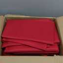 10-Pack Red Tablecloths for Rectangle Tables, 60 x 102 Inches, Stain-Resistant Polyester Fabric for 6 Foot Tables - Washable Table Covers for Weddings, Banquets, Birthday Parties, Events