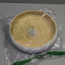 LEXA 12" Handmade White Bamboo Wooden Fruit Bowl for Kitchen Counter - 130 oz Lightweight Large Bamboo Wood Salad Bowl