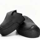 ASTM Certified Slip & EN 22568 Steel Toe Cap Safety Overshoes Workplace Anti-smash Cover with Adjustable Strap Waterproof Work Boot Covers for Men/Women (M Size 5.5-9.5 US)