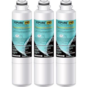 ICEPURE PRO DA29-00020B NSF401&473&53 Samsung Refrigerator Water Filter, Replacement for DA29-00020B-1, DA29-00020A/B, HAF-CIN/EXP, RF25HMEDBSR, RF28HMEDBSR, RS25J500DSR, More Models, 3PACK