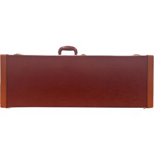 Lykos 39" Upgraded High Grade Electric Guitar Square Hard Case Tweed Fits Fender Stratocaster/Telecaster and other Standard Electric Guitars Hard Shell Protective Carrying Case (Wine Red), 41.34 X 14.37 X 4.53 Inches