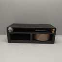 Havniva Ceramic Raised Dog Bowl with Stand for Medium and Large Breed Dog Dish Pet Food and Water Bowl (Double Bowl with Stand - Brown Coffee, 8" D)