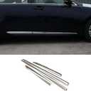 Eridanus Auto Accessories Fit for Lexus ES 2013-2018 (200/250/300/350) Side Door Body Molding Cover Anticollision Trim (Chrome Silver) ABS 4PCS