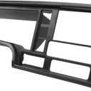 ECOTRIC Double Din Dash Panel Compatible with 1995-2002 GMC Sierra Chevy Silverado C/K Truck SUV Suburban Center Console Cover Trim Bezel Dashboard Replacement Radio Stereo Wire Harness