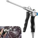 2 Way Adjustable Air Blow Gun, High Flow Extension Nozzle, 150 PSI Car Detailing Air Blower Gun, 1/4 inch NPT Air Inlet Air Compressor Gun Blows Dirt and Dust from Surface