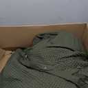 Bedsure Cotton Duvet Cover King - 100% Cotton Waffle Weave Olive Green Duvet Cover King Size, GentleSoft and Breathable Bedding Set for All Season, 3 Pieces, 104"x90" (King (104" x 90"), 14 - Olive Green