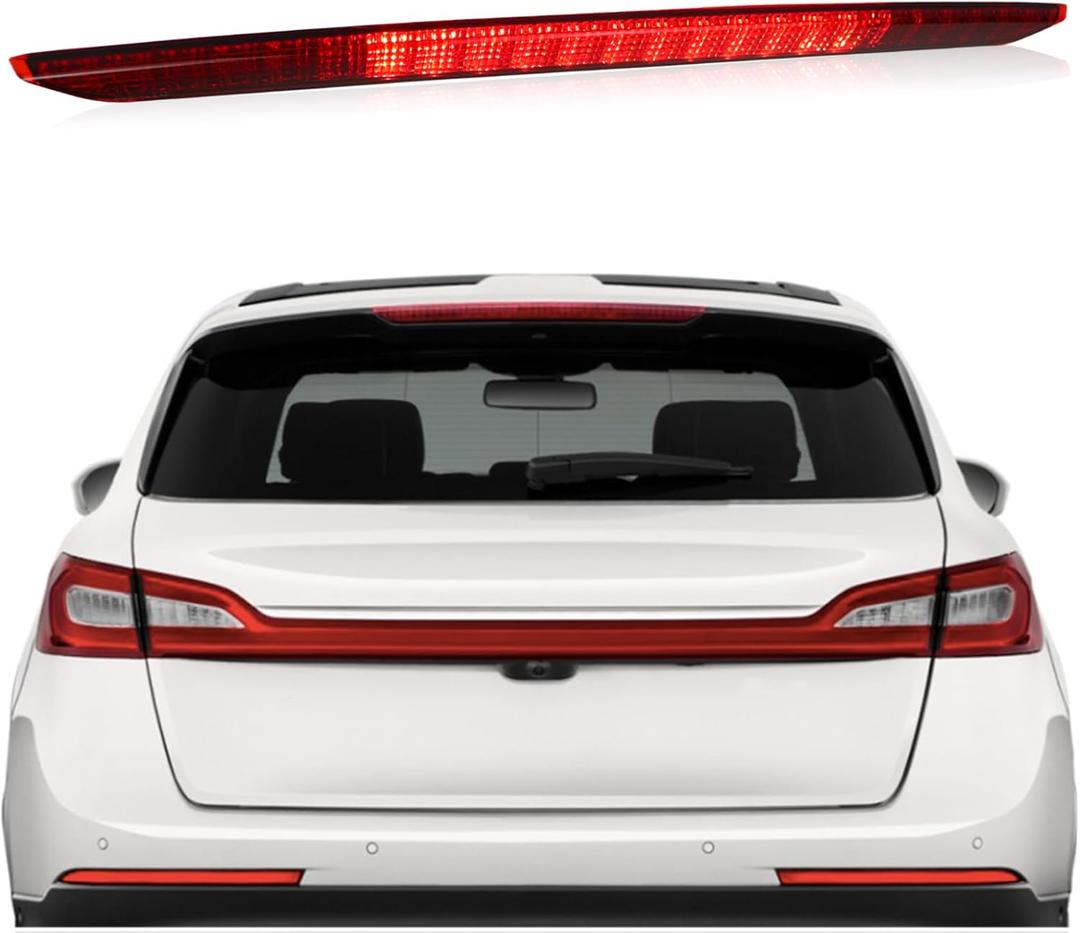 High Mount Stop Lamp LED Third Brake Light FA1Z13A613AB Compatible with Lincoln MKX Reserve Select Black Label and Premiere 4dr SUV 2016 2017 2018 Rear Center LED 3rd Brake light Replacement