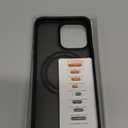 TORRAS Upgraded 360 Rotatable Magnetic Ring for iPhone 15 Pro Max Case, Fit for MagSafe with Stand Ring Holder, 16FT Mil-Grade Shockproof Translucent for iPhone 15 Pro Max Phone Case Ostand, Black