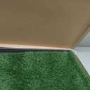 HQ4US 4LEGS Dog Grass Pad with Tray Large 3423, Ultra-Absorbent Artificial Grass Pad for Dogs Potty Grass Hemmed Edge for Indoor Potty Training, Reusable Dogs Pee Pads, Dog Litter Box for Balcony