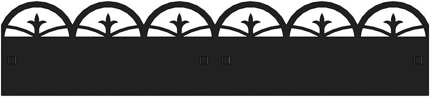 36" Arched Finial Landscape Edging, Black