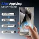 SMARTDEVIL 2 Pack for Samsung Galaxy S24 Ultra Privacy Screen Protector,Anti-Spy Tempered Glass,Full Coverage,Finger Print Reader Compatible, Clear 9H Tempered Glass Film