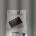 Ultra-Slim Bluetooth Keyboard Portable Mini Wireless Keyboard Rechargeable for Apple iPad iPhone Samsung Tablet Phone Smartphone iPadOS iOS Android (10 inch Black)