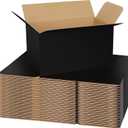 30 Pack 11x6x6 Black Shipping Boxes Medium, Mailer Cardboard Boxes for Shipping Packing Mailing