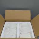MALACASA Ramekins 8 oz Oven Safe, Porcelain Creme Brulee Ramekins Pudding Custard Cups Ceramic Souffle Dishes Ramakan Ramiken Ramicans Baking Bowls Set of 6, White, Series RAMEKIN-DISH