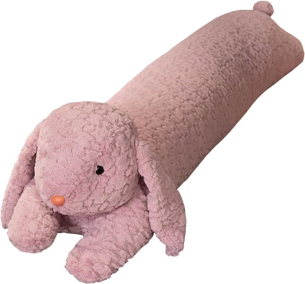 Rabbit Plush Pillow - 35 inch Long Plush Toy - Birthday, Christmas, Valentine's Day Gift for Kids (Lilac Bunny)