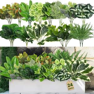 Artificial Palm Leaves Tropical Fake Leaves, Monstera Leaf for Safari Jungle Hawaiian Dinosaur Luau Party Table Decoration Wedding Birthday Theme Party