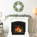 Eucalyptus Wreaths for Front Door, 18Inch Artificial Green Front Door Wreath Spring Summer Porch Decor with Berries for Home Farmhouse Wall Outdoor Decorations.