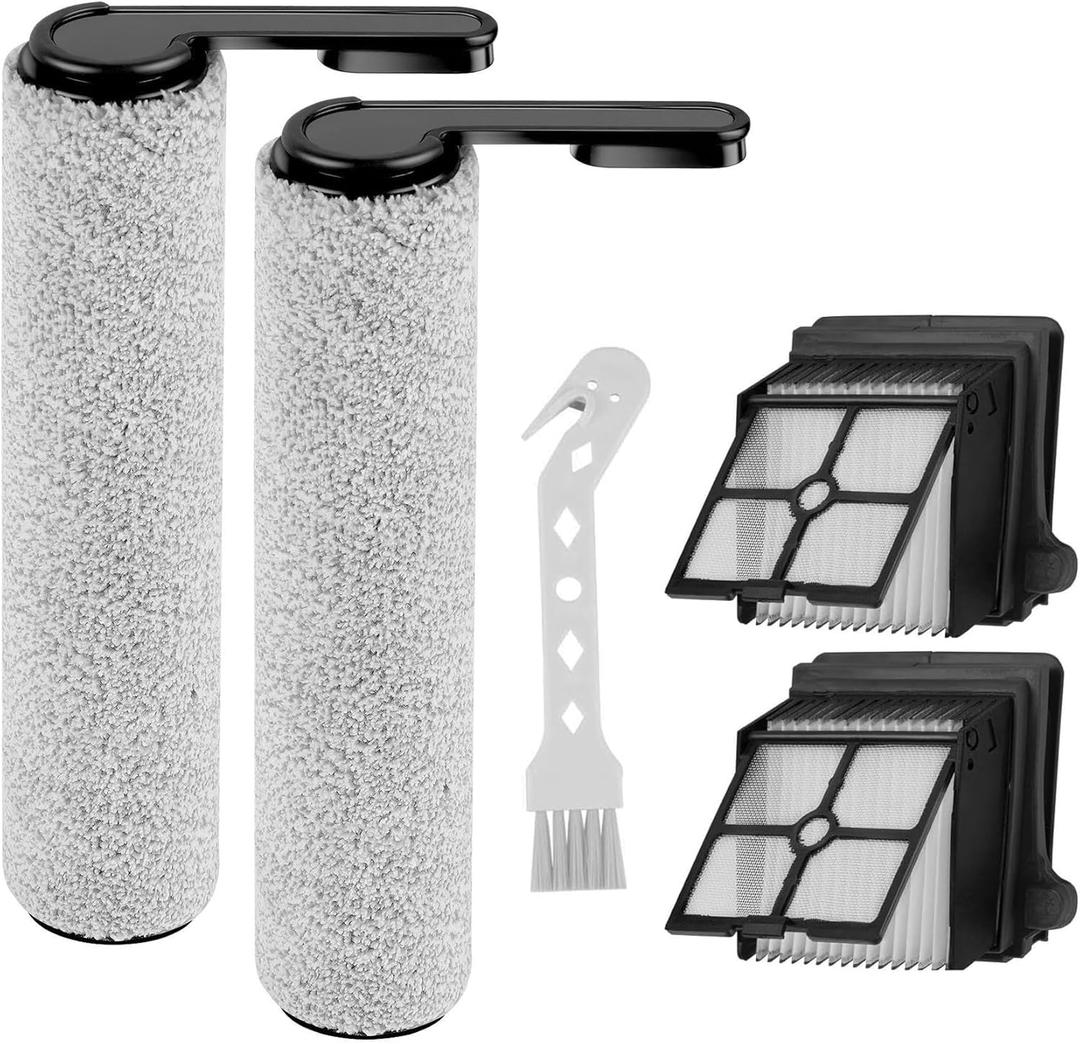 Brush Rollers with HEPA Vacuum Filters Set Replacement for Tineco Floor ONE S7 PRO Cordless Wet Dry Vacuum Cleaner