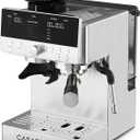 CASABREWS MARENZA Semi-Auto Espresso Coffee Machine with Built-in Grinder, Professional Coffee Maker with Milk Frother Steam Wand, Barista-Quality Cappuccino Latte Machine with LCD Display