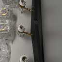PRESDE Vanity Lights 6 Lights Modern Crystal Bathroom Lights Fixtures Over Mirror Black Bath Lighting (Exclude Bulb)
