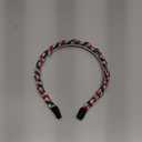 HSWE Rhinestone Christmas Headbands Xmas Crystal Red Green Sliver Stripes Twist Hairband Holiday Party Hair Accessories for Women