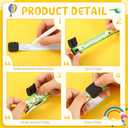 Blosssound 12 Pcs Kids ID Bracelets Safety Identification Wristband Reusable Child Waterproof ID Band Adjustable Anti Lost Wristband for Boys and Girls Travel Outdoor Activities