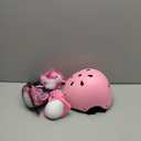 Kids Helmet Set with Knee Pads Elbow Pads Wrist Guards,Adjustable Helmet for Toddler Kids&Youth,3~14yrs Girl Boy Kids Protective Gear Set for Roller Skate Scooter Inline skatings Longboard (Small:18.9''-21.3'' / 3-8 year, pink)