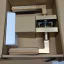 Asidrama 4 Pack Champagne Bronze Privacy Door Handles, Door Lever with Door Knobs Indoor for Bedroom or Bathroom, Heavy Duty Door Handles Interior with Locks for Left Right Sided Doors