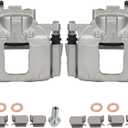 cciyu Front Left & Right Brake Calipers With Bracket 18B5045 18B5044 For Chrysler 2008-2012 For Dodge 2007-2016 For Jeep 2007-2012 For Ram 2012 For Volkswagen 2009-2012 (2 PCS)