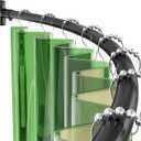 AmazerBath 20-84 Inches Arched Curved Shower Curtain Rod, Heavy Duty Shower Rod Rust Proof Bathroom Curtain Rod, Adjustable Telescoping Design Easy Segmented Installation, Need to Drill, Black