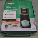 Single Serve One Cup Coffee Maker, for K Cups and Grounds, Mini Coffee Maker with Portable Handle, 6 to 12 Oz Brew Size, for Travel, Camping, Office, RV and Dorm, 120V, Vintage Red