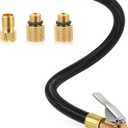 12'' Tire Inflator Hose Replacement, Tire Inflator Adapter with Presta Valve, Hose Connector for Air Compressor, High-Pressure Tube Car Motorcycle Maintenance Accessories